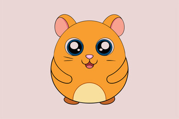 Realistic Hamster Vector Illustration for Graphic Design Projects High Quality, Detailed, and Versatile Artwork