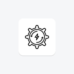 Energy Efficiency line icon , vector, pixel perfect, illustrator file
