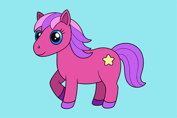 Adorable Horse Vector Graphic For Web And Print. Premium Horse Illustration For All Creative Projects