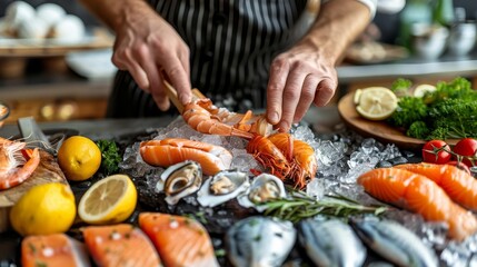 lemons, carrots, shrimp, other foods