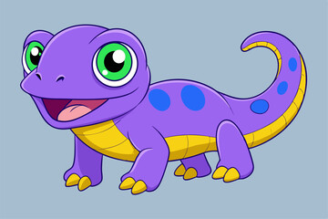 Adorable Lizard Vector Graphic For Web And Print. Premium Lizard Illustration For All Creative Projects.