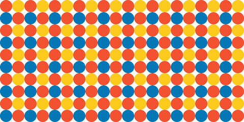 Colorful Circle Seamless Pattern Abstract Background