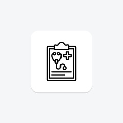 Medical Examination line icon , vector, pixel perfect, illustrator file