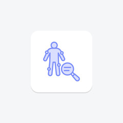 Medical Symptoms duotone line icon , vector, pixel perfect, illustrator file