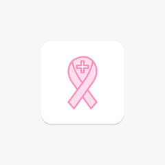 Medical Awareness duotone line icon , vector, pixel perfect, illustrator file