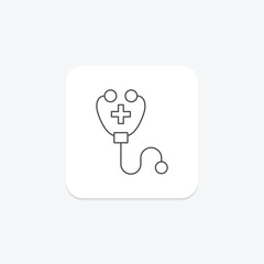 Medical Health thinline icon , vector, pixel perfect, illustrator file