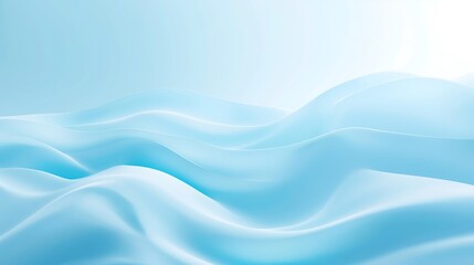 Abstract Blue Wave Background.