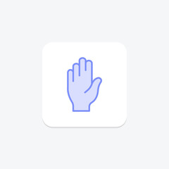 Self Volunteer duotone line icon , vector, pixel perfect, illustrator file