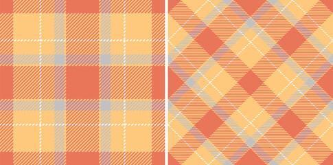 Pattern plaid vector of fabric tartan texture with a textile background seamless check. Set in fall colors for stylish poncho outfits.
