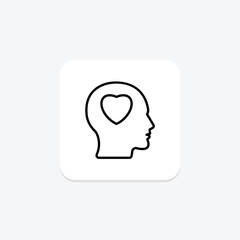 Self Passion line icon , vector, pixel perfect, illustrator file