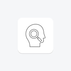 Self Discovery thinline icon , vector, pixel perfect, illustrator file