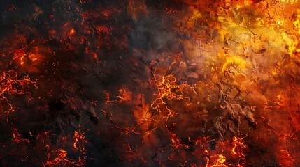 Abstract Fiery Lava Flow Texture