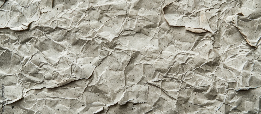 Fototapete close up of vintage gray craft paper texture with fibrous cardboard structure creating an abstract g