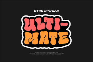 Vector streetwear design ideas concept vector graphic tee design suitable for printing