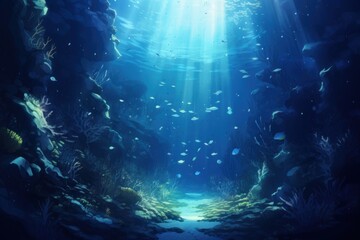Obraz premium Fish sea underwater outdoors.