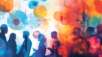 a diverse team collaborating digitally, leveraging their unique perspectives to tackle a complex problem.