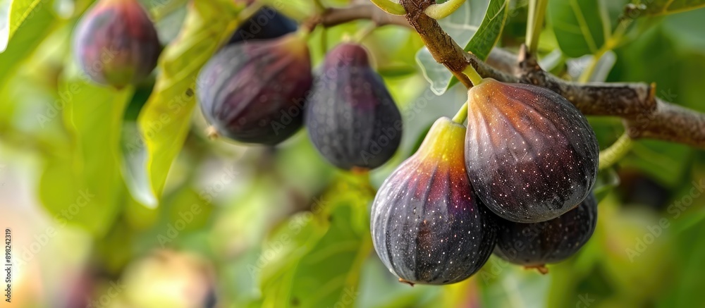 Poster the bordissot negra rimada fig tree and its unique variegated fruits make for an eye catching copy s