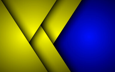 Abstract geometric theme blue and yellow squares overlapping background for graphic design