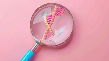 The magnifying glass DNA spiral