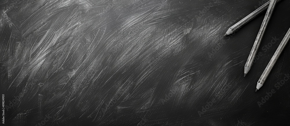 Aufkleber Chalkboard background for back to school concept with copy space image