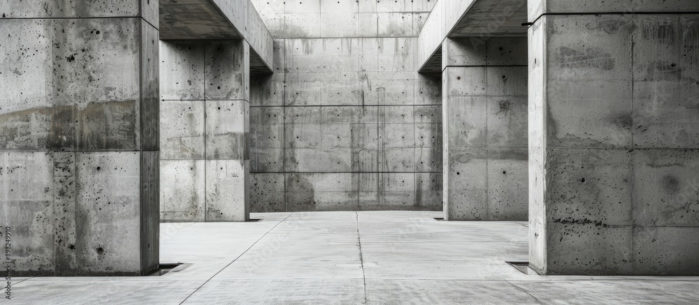 Poster concrete texture surrounding a central copy space image