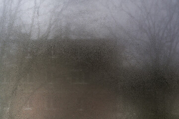 water on the wet glass. drops texture background