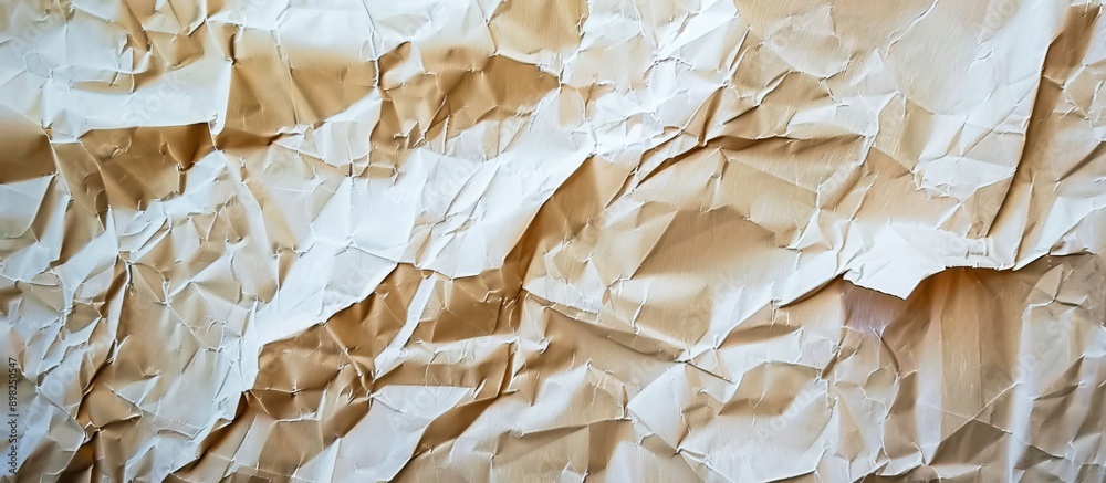 Aufkleber background with crumpled paper creating texture suitable for copy space image