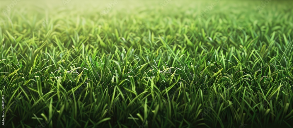 Poster a detailed background of lush green grass with an unoccupied area suitable for text or graphics know