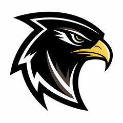 Obraz premium Falcon head icon vector