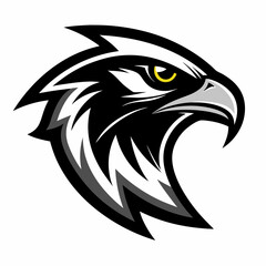 Falcon head icon vector