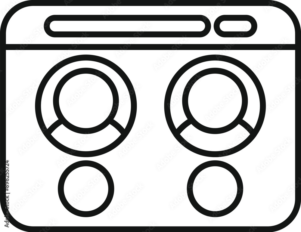 Poster two user profiles being displayed on a computer screen are experiencing a security breach