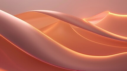 Abstract orange wavy background creating dynamic movement
