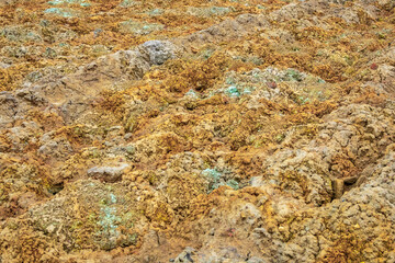 Chemical industry waste as an abstract background.