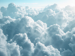 Aerial View of Fluffy White Clouds During Daylight
