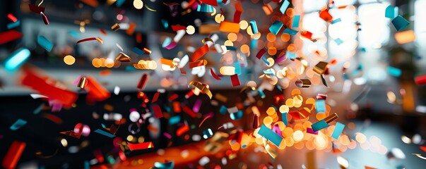 A Houseparty icon with confetti