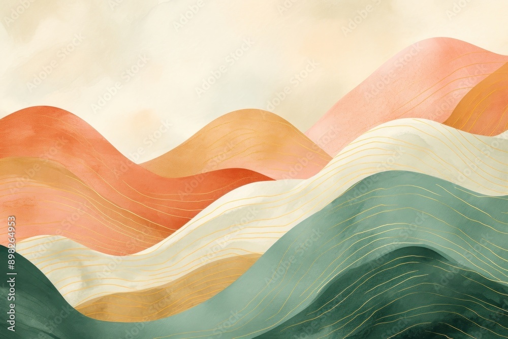 Canvas Prints mountain backgrounds abstract textured. .