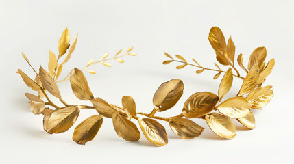 Olympic laurel wreath, golden wreath, medal, winner, awards