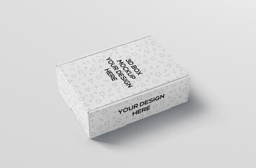 Rectangular Packaging Box Mock Up 3