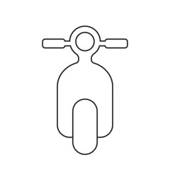 Scooter icon design vector in flat