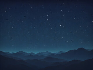 Starry night sky background with deep blue hues