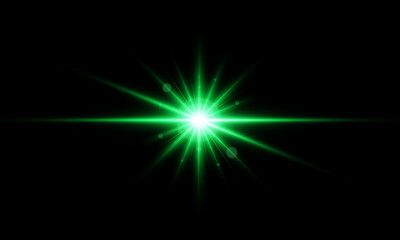 Sun Lens Flare Overlays, green light photoshop overlays