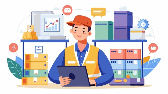 Ensuring a smooth flow of goods is critical for any business. This image represents the vital role of an Inventory Control Specialist, who meticulously tracks stock levels in warehouses, preventing di