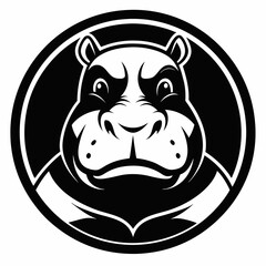 hippopotamus head icon 