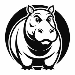 hippopotamus head icon 