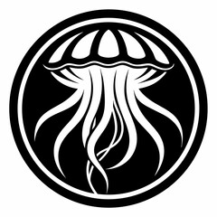 Jellyfish icon vector