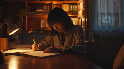 女の子, 女, 学生, 勉強, 本, デスク, 勉強する女の子, 勉強する学生, 集中, girl, female, student, studying, book, desk, studying girl, studying student, concentrating