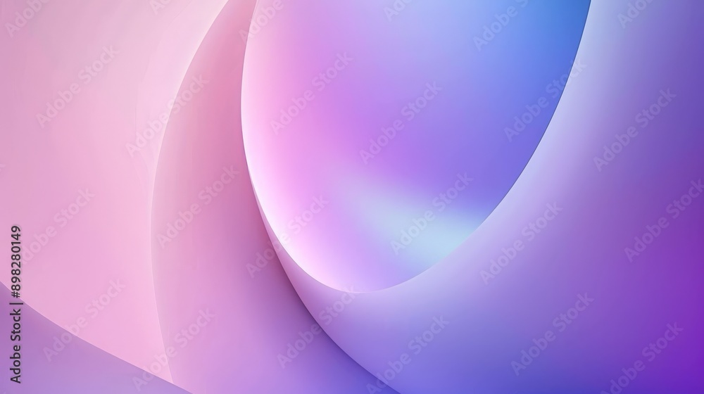 Wall mural abstract background featuring flowing purple shapes creating a sense of depth
