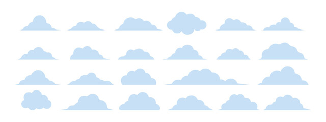 Cloud icon set vector design