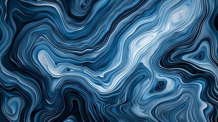 Abstract background forming concentric blue waves
