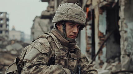 Fototapeta premium 男, 男性, 兵士, 戦争, 戦地, 戦い, 軍隊, 対立, Male, Man, Soldier, War, War Zone, Battle, Military, Conflict